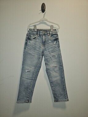 EUC | 6 | Zara Kids | Light Wash Distressed Straight Leg Vintage Jeans